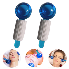 Esfera Cristal de Cromoterapia Massagem Fria Facial Pescoço Pés - Presente Mais Você