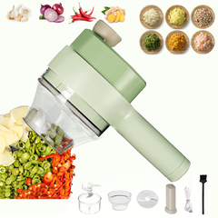 Triturador de Alho Vegetais Carne Elétrico Multifuncional Aço Inoxidável