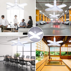 Lâmpada Led Articulada Multi Ângulos 60W Design Pétalas Iluminação Decorativa - Presente Mais Você