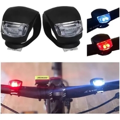 Farol de Silicone Para Bicicleta Acessório Duplo Led