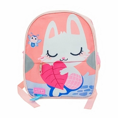 Mochila Escolar Infantil Bichinhos Creche Escola C/ Divisória Faixa Refletiva - comprar online