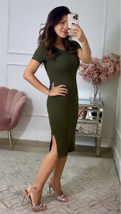 Vestido verde militar