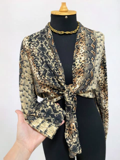 Blusa animal print Papu - comprar online