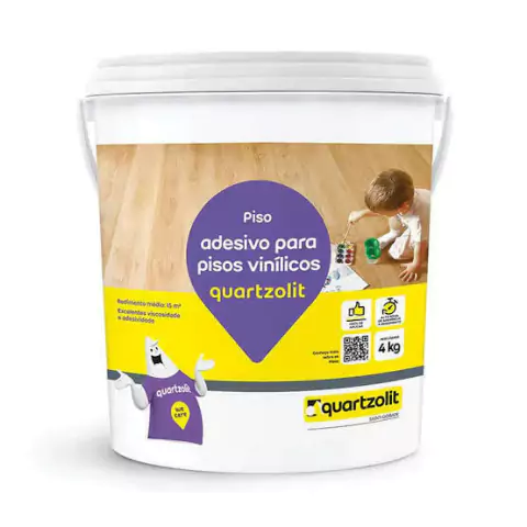 Cola Piso Vinílico 4kg - Quartzolit