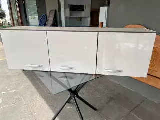 ARMÁRIO AÉREO DE COZINHA COMPACTA 3 PORTAS 120CM 843.79 POQUEMA MÓVEIS CHOCOLATE OFF WHITE