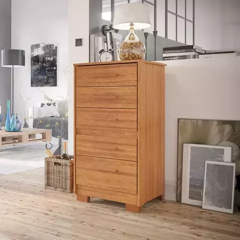 CÔMODA 5G C/ PÉS PRIMACY FREIJO REF: 03.2086.30