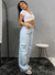 Calça Cargo Jeans