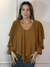 Blusa gola babados manga longa - comprar online