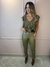 Blusa decote V suede babados - By Germana Côrte