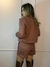 Conjunto jaqueta e shorts em suede ilhós - loja online