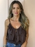 Blusa babado cascata suede na internet