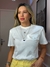 T-shirt lapela algodão - comprar online
