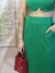 Conjunto saia midi + Cropped canelado - comprar online