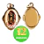Medalha N Sra de Guadalupe Chapa Resinada 12 unid