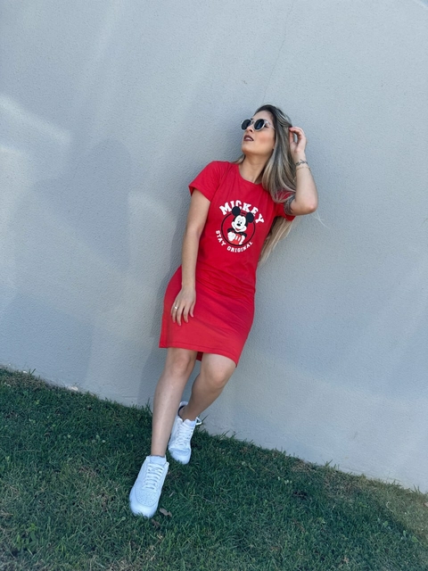 Vestido camisetão Mickey