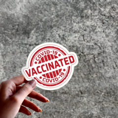 Adesivo Vaccinated Covid-19