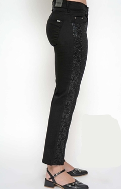 Pantalón recto lentejuelas negro en internet