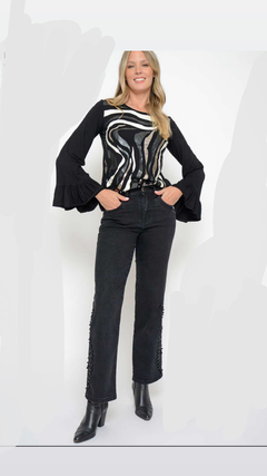 Pantalón recto piedras - comprar online