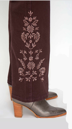 Pantalón ancho flores