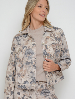 Campera estampada flores - comprar online