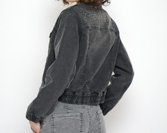 Campera bomber grafito