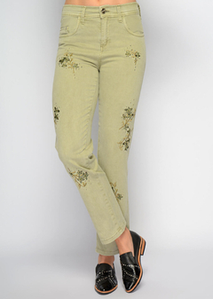 Pantalón malva bordado - comprar online