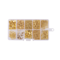 KIT MALETA 10 ELEMENTOS JOYERÍA BRICOLAJE - ORO en internet