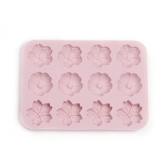 MOLDE DE SILICONA PLANCHA HOJAS 12 FORMAS - comprar en línea