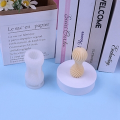 MOLDE SILICONA VELA COLUMNA ESPIRAL 5 X 9CM - comprar en línea