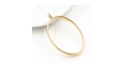 DIJE FORMA OVAL ORO BRILLANTE