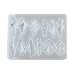 MOLDE DE SILICONA PLANCHA DIJES FORMAS GEOMÉTRICAS