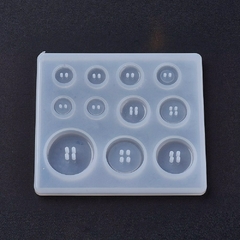 MOLDE DE SILICON PLANCHA 11 FORMAS BOTONES en internet