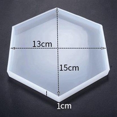 MOLDE POSA VASO HEXAGONAL 13 X 15 CM - comprar en línea