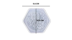 MOLDE SILICONA EHEXAGONAL YING-YANG - comprar en línea