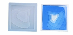 MOLDE DE SILICONA TERRACERIA CUADRADA 9.5 X 9.5 X 1 CM - Doctor Glitter