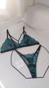 Conjunto Bicolor Turquesa