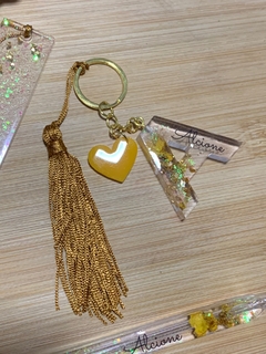 Kit Luxo Orquídea (Chaveiro, caneta e marcador G) - comprar online