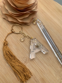 Kit Chaveiro Letra + Caneta - loja online
