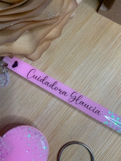 Kit Porta Crachá + Mini Chaveiro + Caneta - NK Resinas