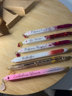 Caneta Personalizada com mini pingente
