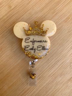 Porta Crachá Disney (Minnie ou Mickey) - comprar online