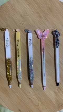 Caneta Personalizada com mini pingente