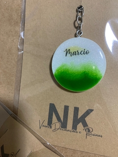 Kit Chaveiro redondinho + Caneta - NK Resinas