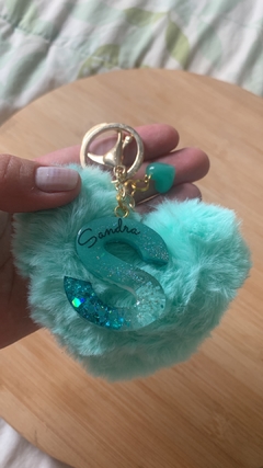 Imagem do Chaveiro Personalizado com Pompom e Mini pingente