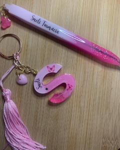 Kit Chaveiro Letra + Caneta - comprar online