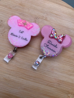 Porta Crachá Disney (Minnie ou Mickey) - loja online