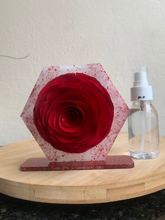 Placa pix com rosa difusora na internet