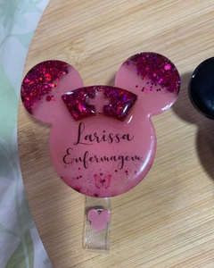 Porta Crachá Disney (Minnie ou Mickey) na internet