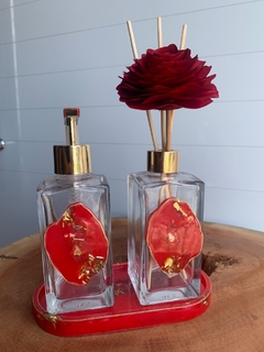 Imagem do Kit Lavabo com rosa difusora