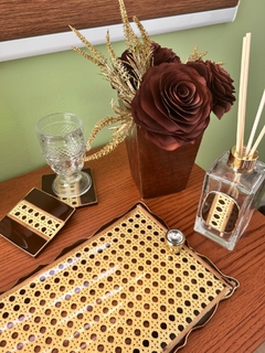 Kit Palha Indiana Completo Marrom e Dourado - NK Resinas